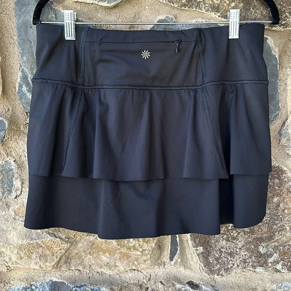 Athleta Momentum Ruffle Skort Black Size M - Picture 4 of 9